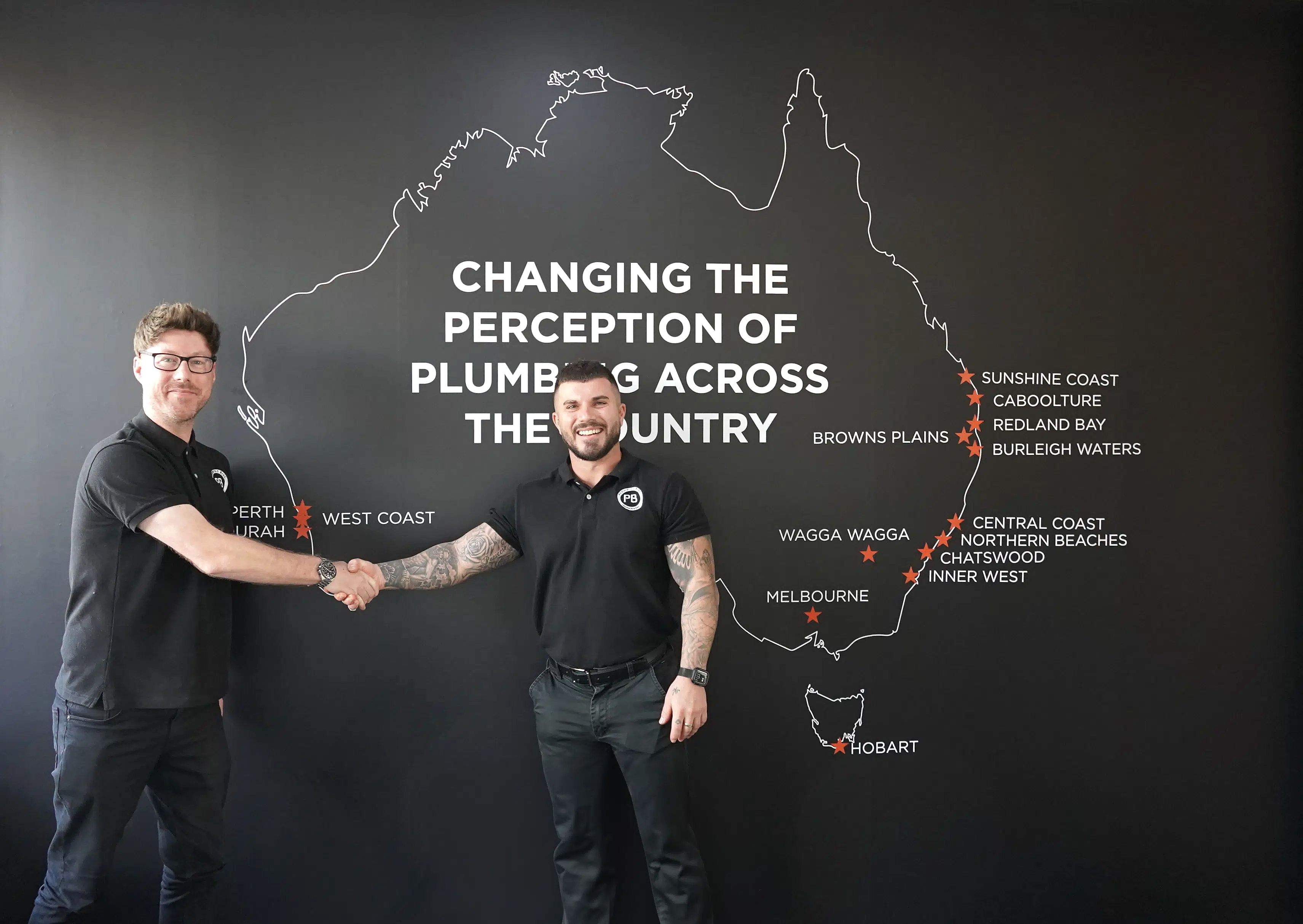 West Coast Star on Australia Map - Office Wall
